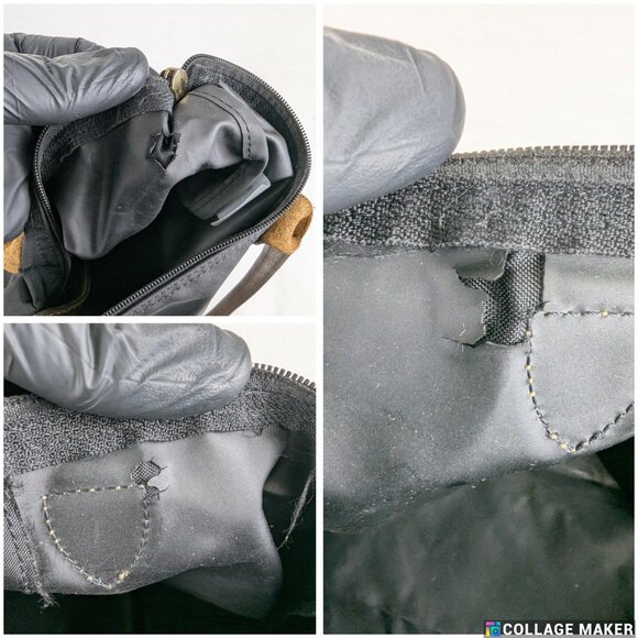 Longchamp Paris Le Pliage Tote – Preowned Nylon Black Bag, Fast Ship! - Picture 13 of 16